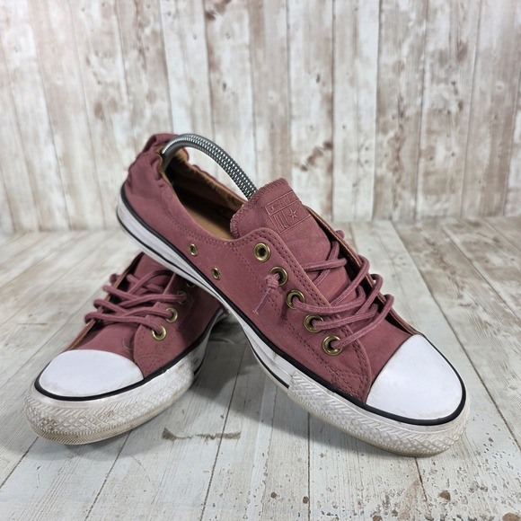 Converse Chuck Taylor All Star Canvas Shoes Rose Pink Lace Up Low‎ Top Women 11 - Picture 6 of 8